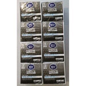 24 Bars White Rain Men's Collection Solar Rush Bar Soap * 8 3-packs * 3.17oz NEW